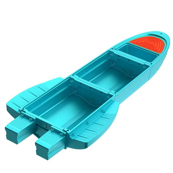Pontoon Boat ,  with Fish Tank for Hunting, Fishing, Rescuing and Touring (B1 Green)