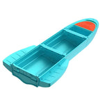 Pontoon Boat ,  with Fish Tank for Hunting, Fishing, Rescuing and Touring (B1 Blue)