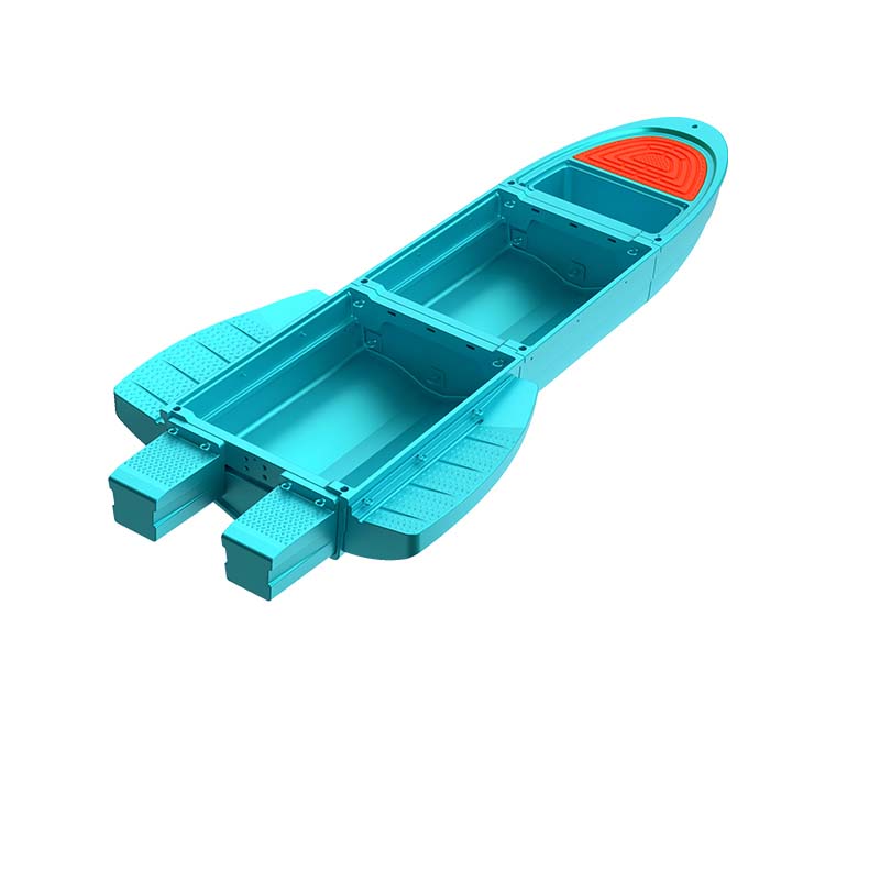 B1 Pontoon Boat ,  with Fish Tank for Hunting, Fishing, Rescuing and Touring (Grey)