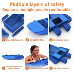 Modular Folding Boat, W1 Pontoon Boat - Multi-Functional Portable Kayak for 2-4 People, Sturdy Dinghy Boat -Ideal for Lure Fishing, Adventure, Travel, Working, Sightseeing