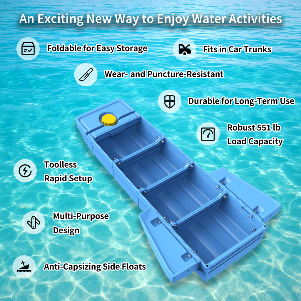 Artigree Fishing Boat, P1 Boat Fits in Sedan  (Air Blue)