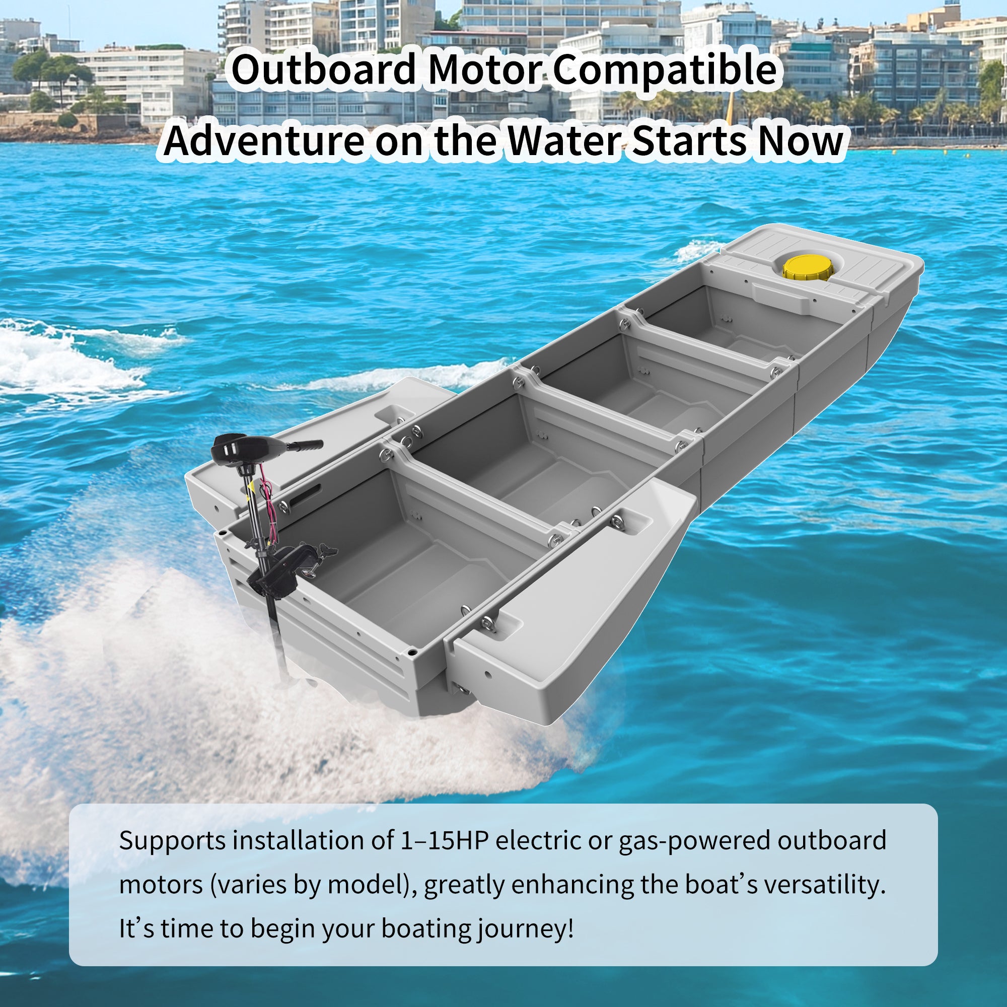 Artigree Fishing Boat, P1 Boat Fits in Sedan  (Air Grey)