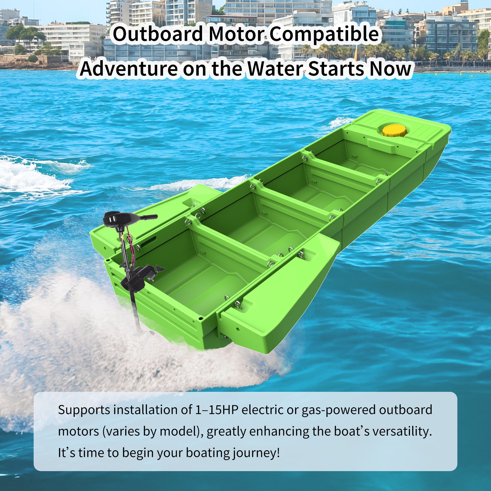 Artigree Fishing Boat, P1 Boat Fits in Sedan  (Air Green)