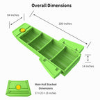 Artigree Fishing Boat, P1 Boat Fits in Sedan  (Air Green)