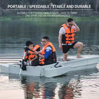 Artigree Fishing Boat, P1 Boat Fits in SUV Trunk  (Blue Grey)