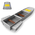 Artigree Fishing Boat, P1 Boat Fits in SUV Trunk  (Pro Grey)