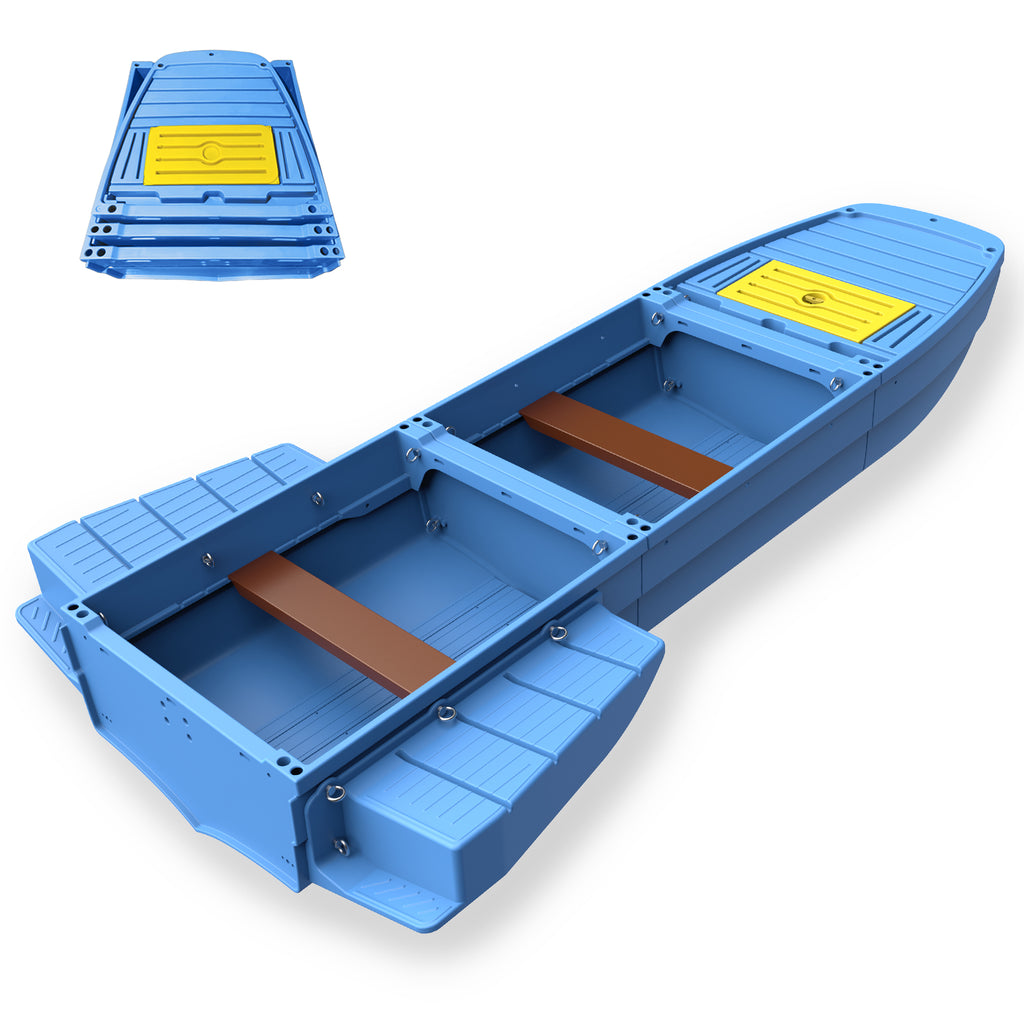 Artigree Fishing Boat, P1 Boat Fits in SUV Trunk  (Blue Grey)