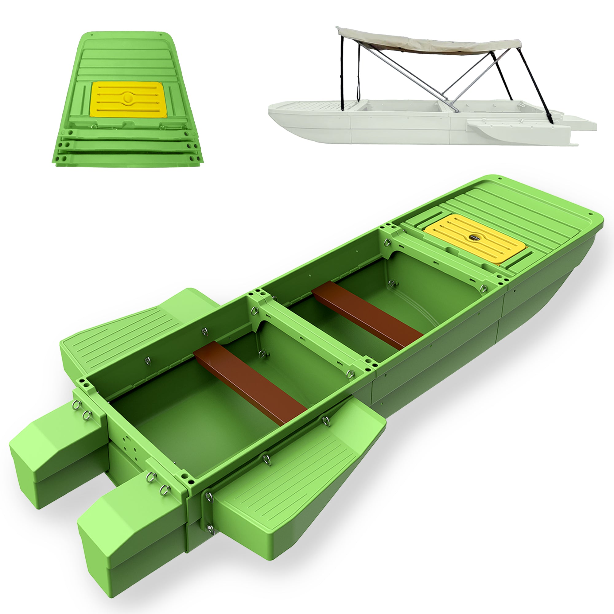 Artigree Fishing Boat, High-speed folding boat, Fits in Suv (Ultra Blue)