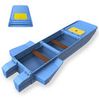 Artigree Fishing Boat, High-speed folding boat, Fits in Suv (Ultra Blue)