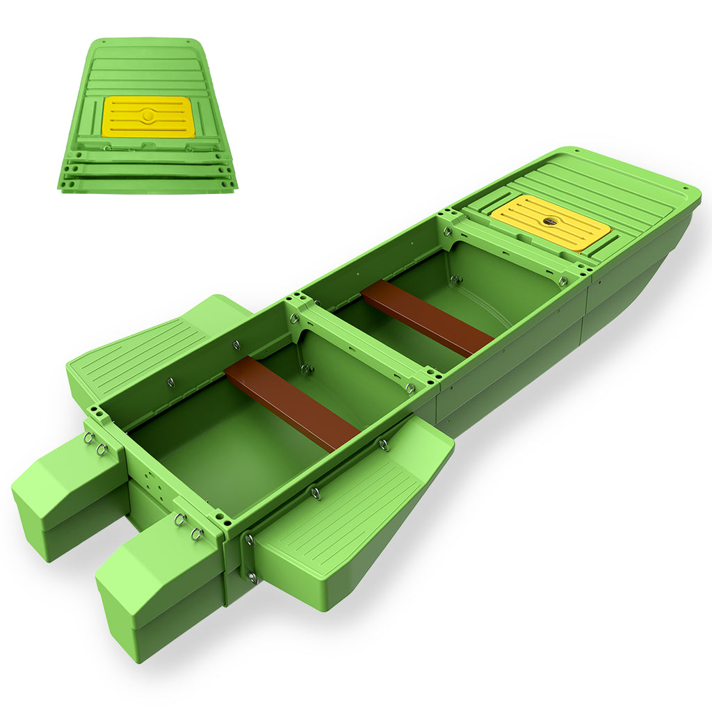 Artigree Fishing Boat, High-speed folding boat, Fits in Suv (Ultra Green)