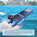 Artigree Fishing Boat, High-speed folding boat, Fits in Suv (Ultra Blue)