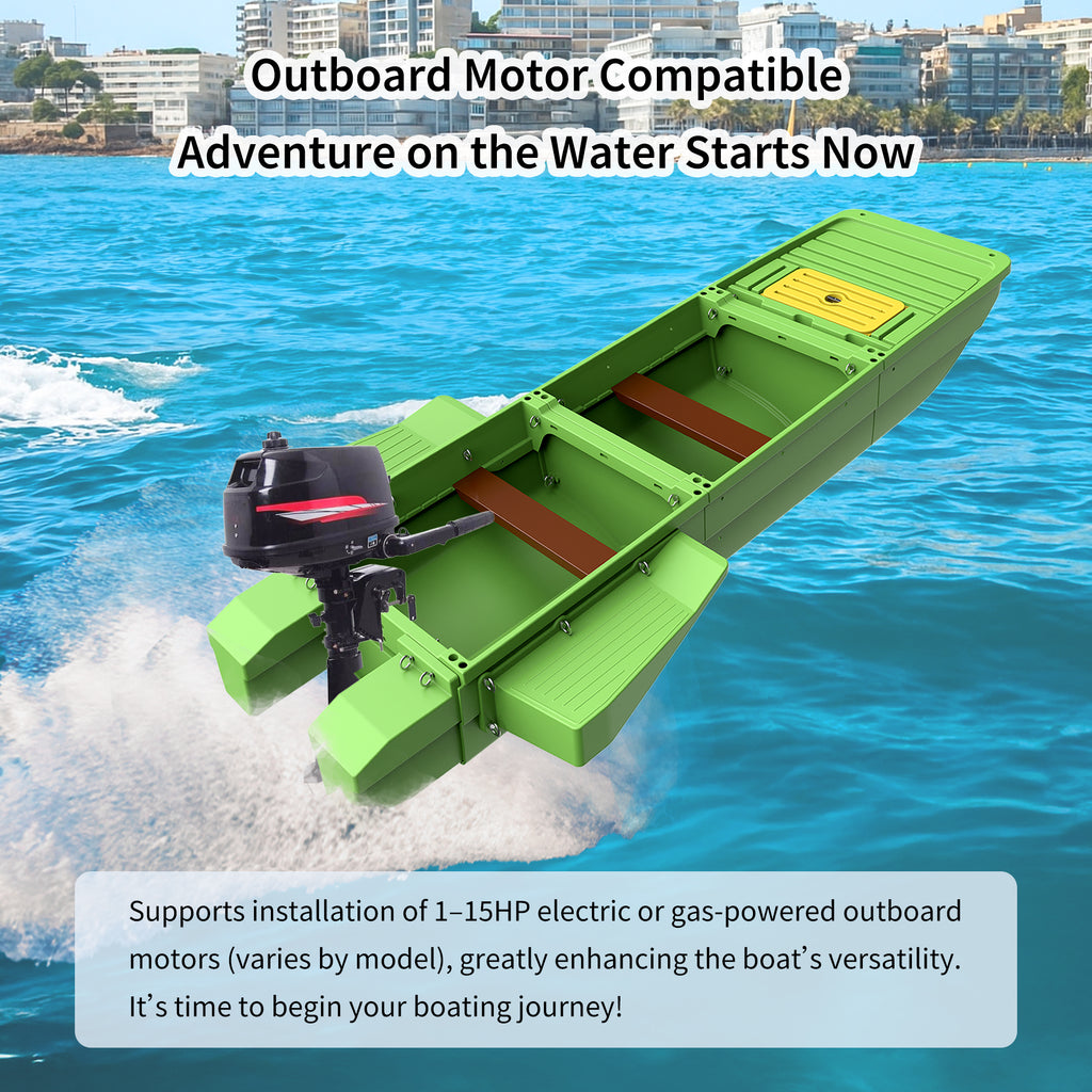 Artigree Fishing Boat, High-speed folding boat, Fits in Suv (Ultra Green)