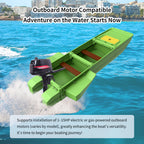 Artigree Fishing Boat, High-speed folding boat, Fits in Suv (Ultra Green)