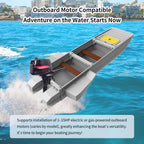 Artigree Fishing Boat, High-speed folding boat, Fits in Suv (Ultra Grey)