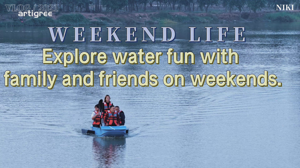 Modular Folding Boat, W1 Pontoon Boat - Multi-Functional Portable Kayak for 2-4 People, Sturdy Dinghy Boat -Ideal for Lure Fishing, Adventure, Travel, Working, Sightseeing